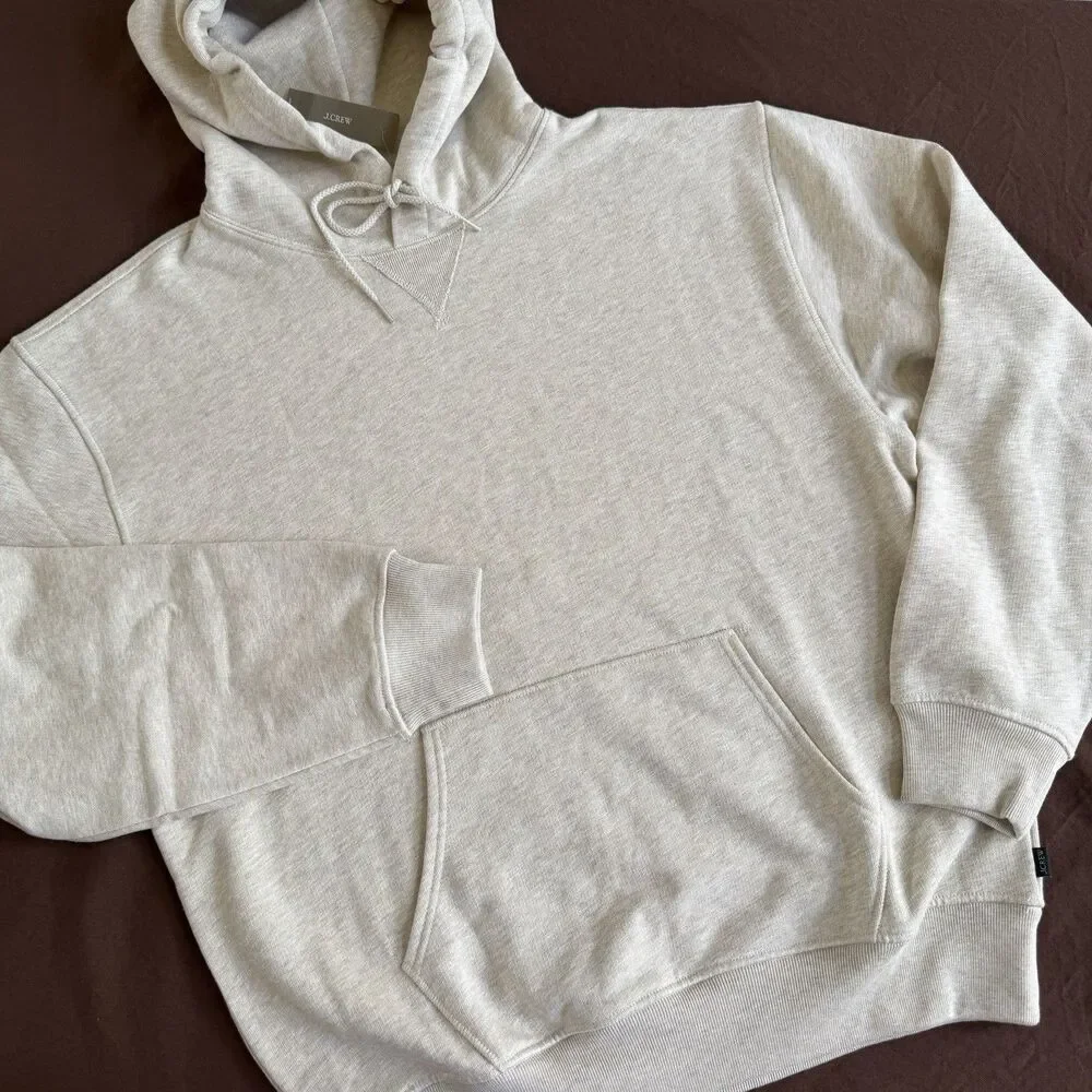 J. CREW '83 fleece hoodie in Beige Size XL Mens NWT $128 CO176 Oars